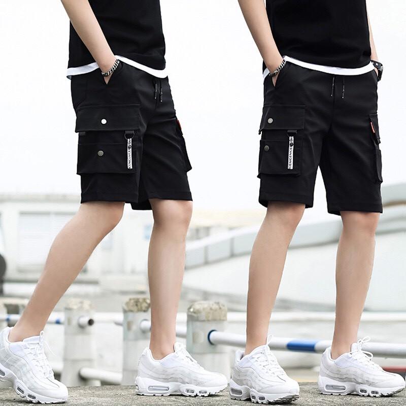 quần short kaki túi hộp chất unisex