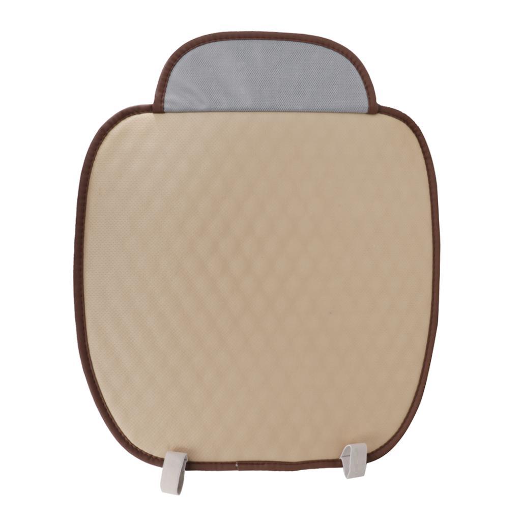 Pack Of 2 Universal Cover Cushion Pad Mat Breathable Interior Brown