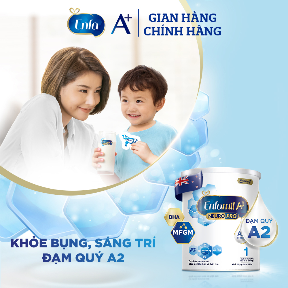 Sữa bột Enfamil A2 Neuropro 1 cho trẻ từ 0 - 6 tháng tuổi – 350g