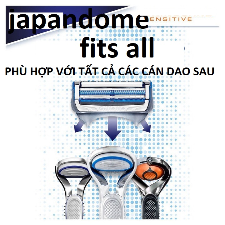 Lưỡi dao cạo râu cho da nhạy cảm Nhật nội địa Shaving For Sensitive Skin mã vạch 4902430871846