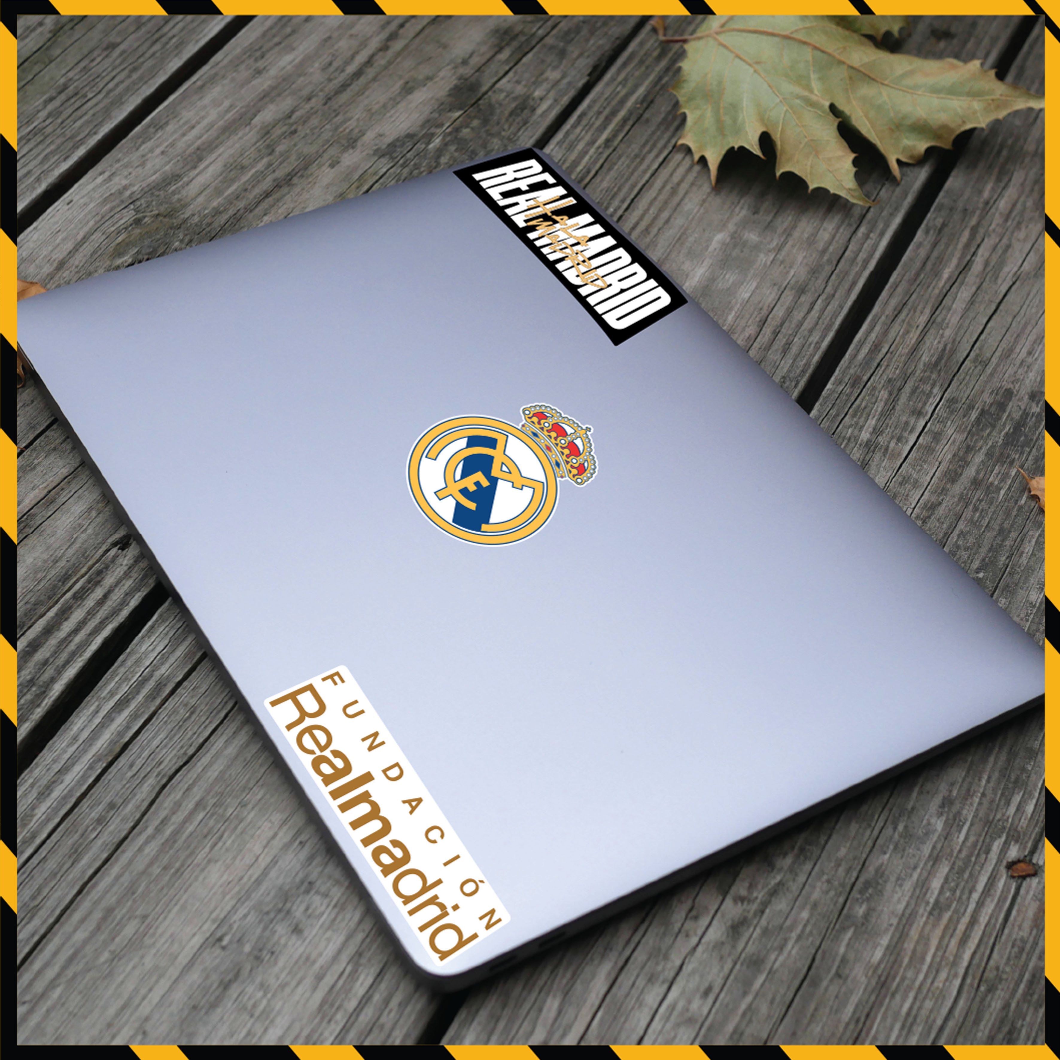 Hình Dán Sticker CLB Real Madrid Dán Tem Xe, Dán Nón, Điện Thoại, Laptop - Chất Liệu Chống Thấm Nước, Bền Màu