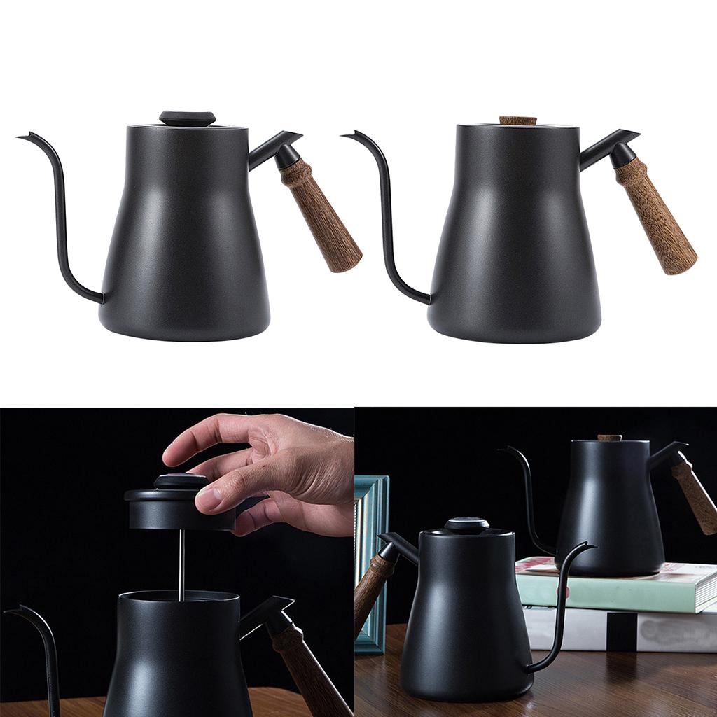 Coffee Drip Stainless Steel Kettle Pot Teakettle Maker Gooseneck 850ML