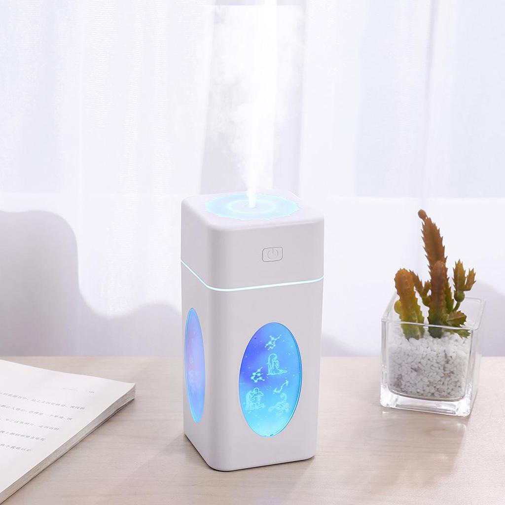 260ml Ultrasonic Air Diffuser Mist Purifier Aroma Humidifier LED Light White