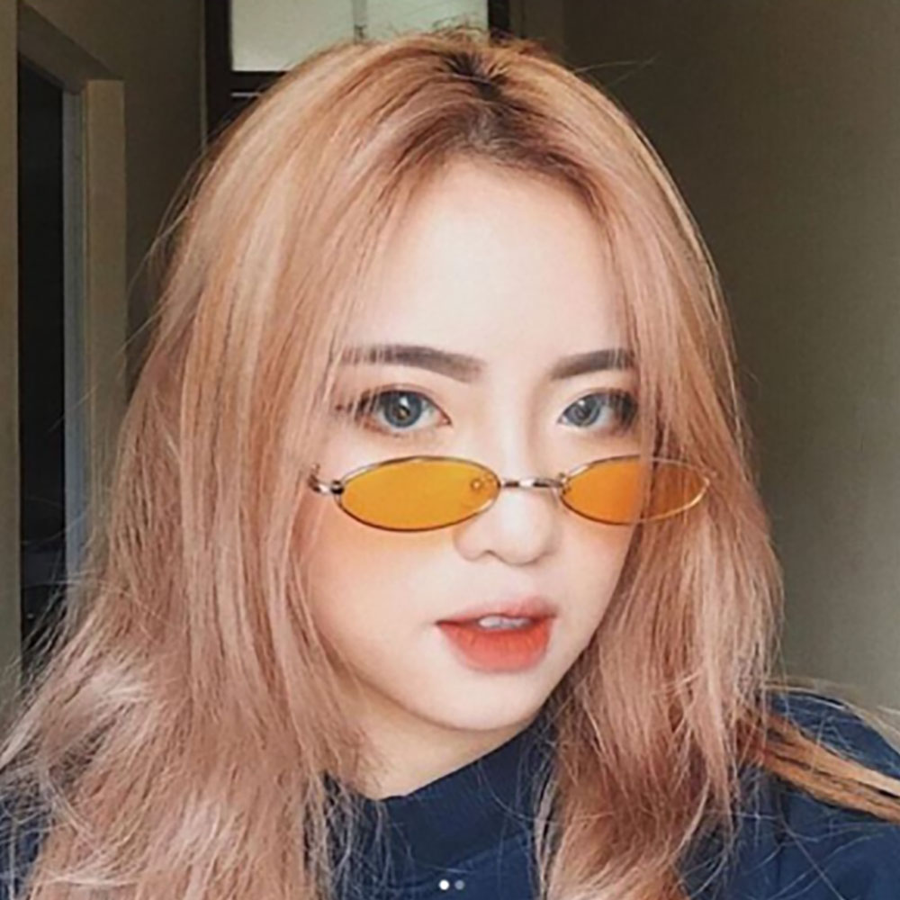 Mắt kính Ulzzang thời trang gọng sắt mắt bé K183 unisex nam nữ phong cách Hàn