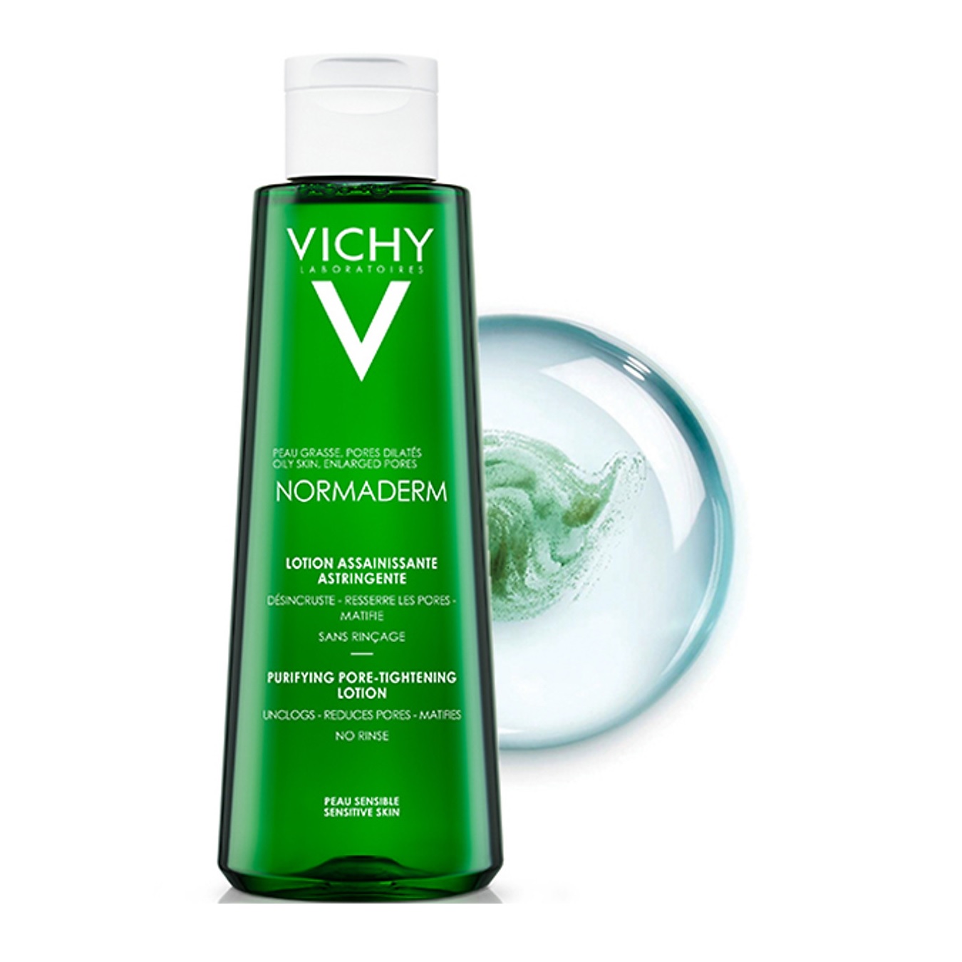 Nước Cân Bằng Da VICHY Normaderm Purifying Pore-Tightening Lotion 200ml