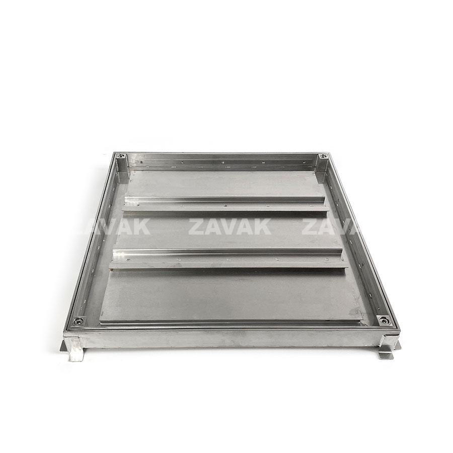 Nắp bể ngầm Zavak MHE-50 KT50x50cm, chống nước, ngăn mùi, lát gạch 1.2 cm, chịu tải xe 1.5 tấn, inox 304
