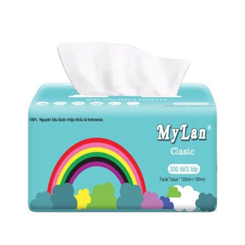 Set 10 Giấy Cầu Vồng MYLAN Cao Cấp, Giấy Ăn Không Chất Tẩy Trắng