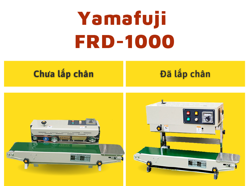 Máy hàn miệng túi liên tục Yamafuji FRD-1000 (chân cao) Hàng chính hãng