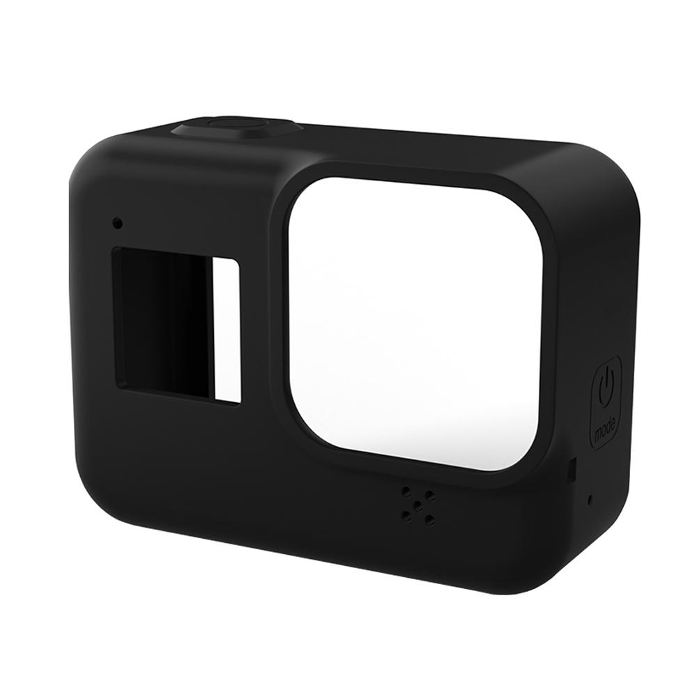 Vỏ silicone cho GoPro Hero 8 Black Imsed Glass Màn hình bảo vệ kính bảo vệ Phim Cover cho Go Pro 8 Phụ kiện