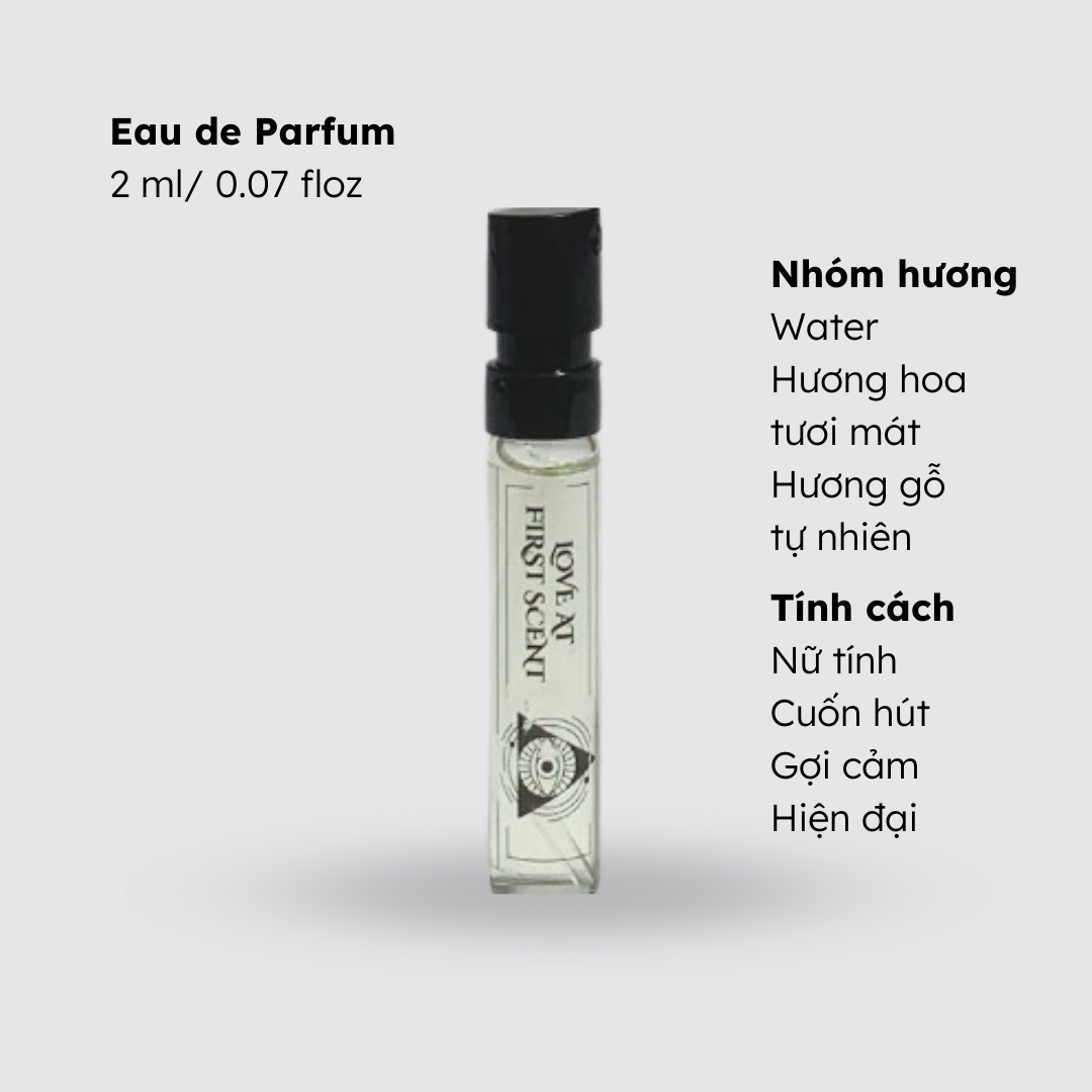 Nước Hoa Nam Nữ Morra Love At First Scent Dung tích 2ml Nguyên Liệu Nhập Pháp Hương Hoa Cỏ Tươi Mát Thanh Khiết Lưu Hương Lâu