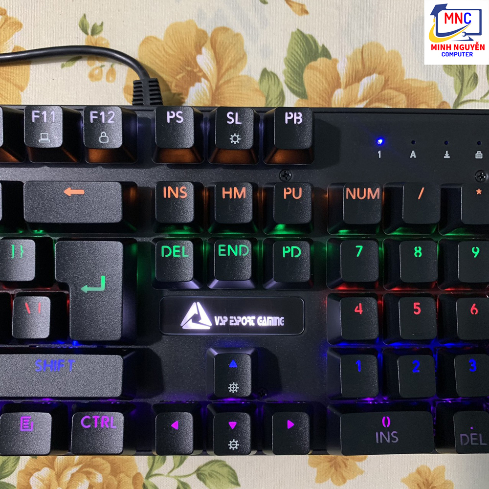 Bàn phím Cơ VSP Esport VM01, Bàn phím máy tính cơ cho game thủ - Hàng Chính Hãng