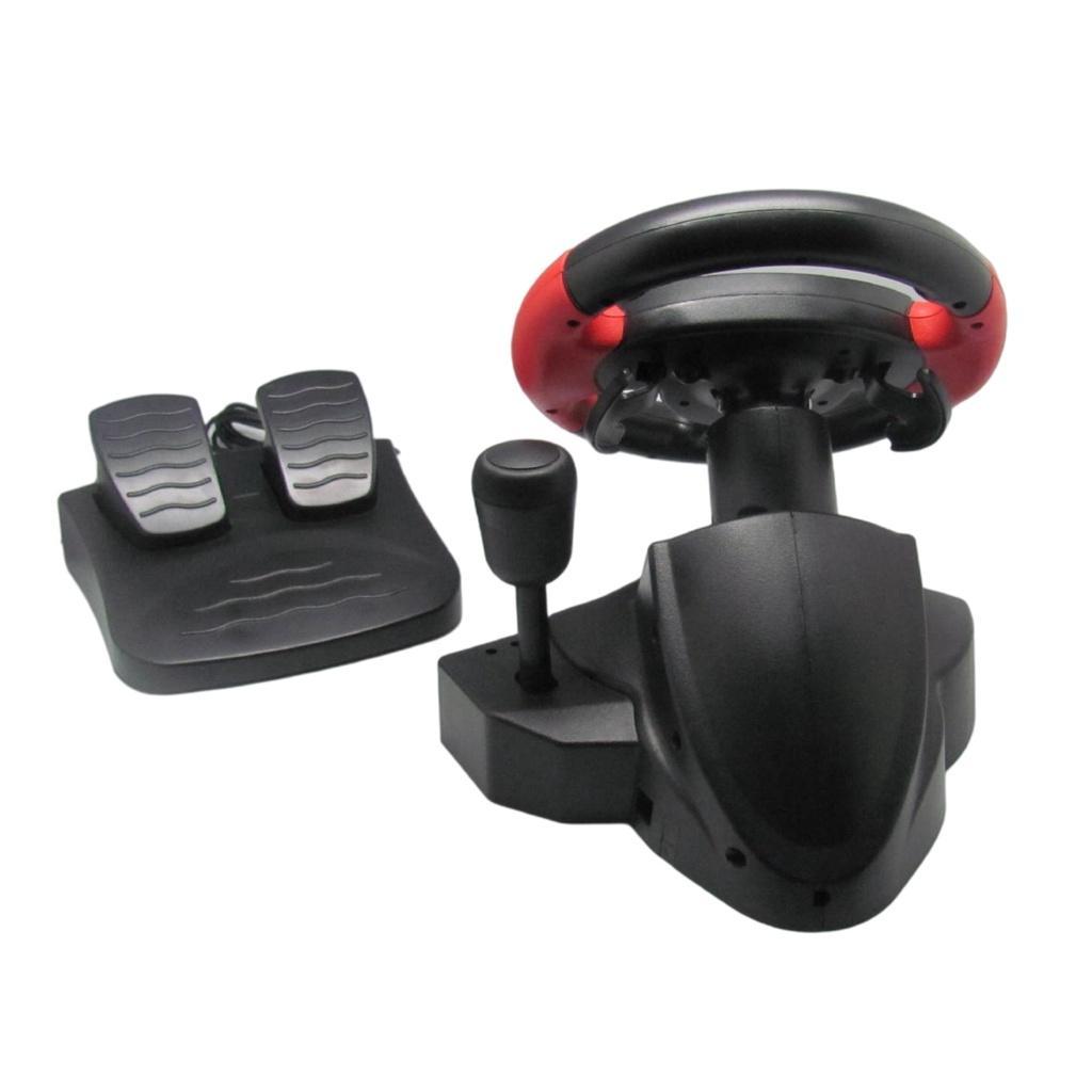Bộ vô lăng & bàn đạp có giả lập cho chơi game đua xe trên PC