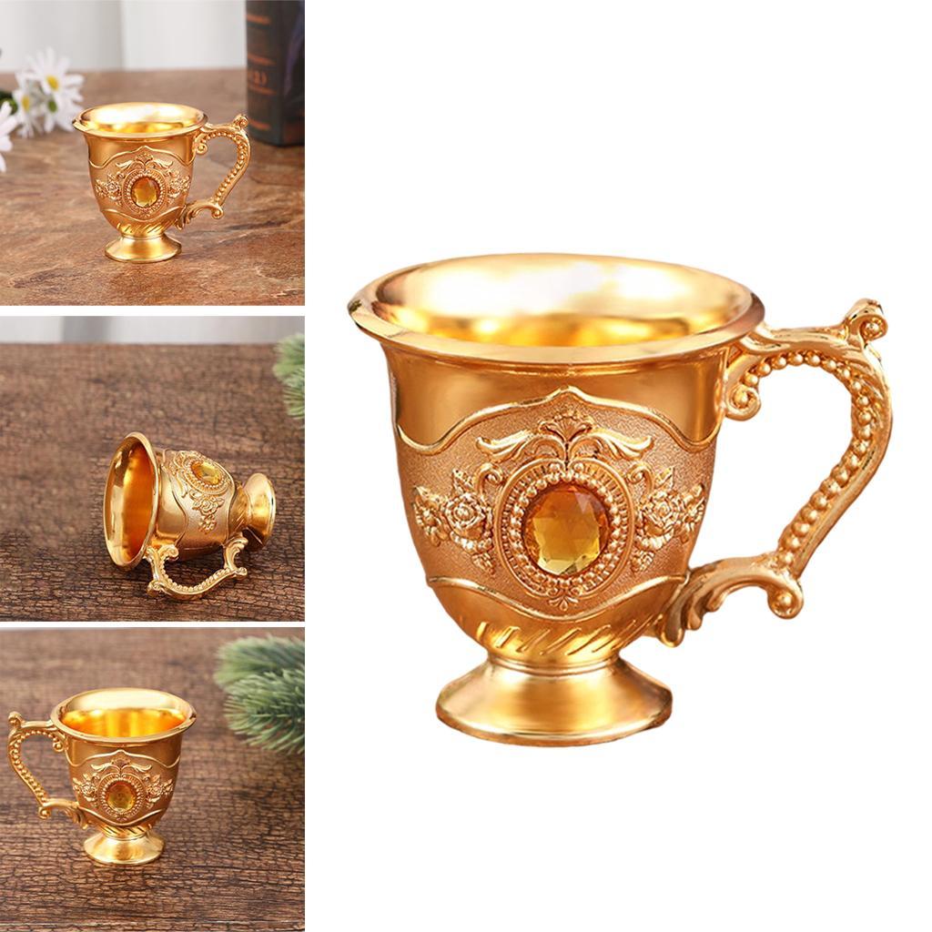 2x Wine Cup Liquor Glass Engraved Wine Glass European Style for Room Bar