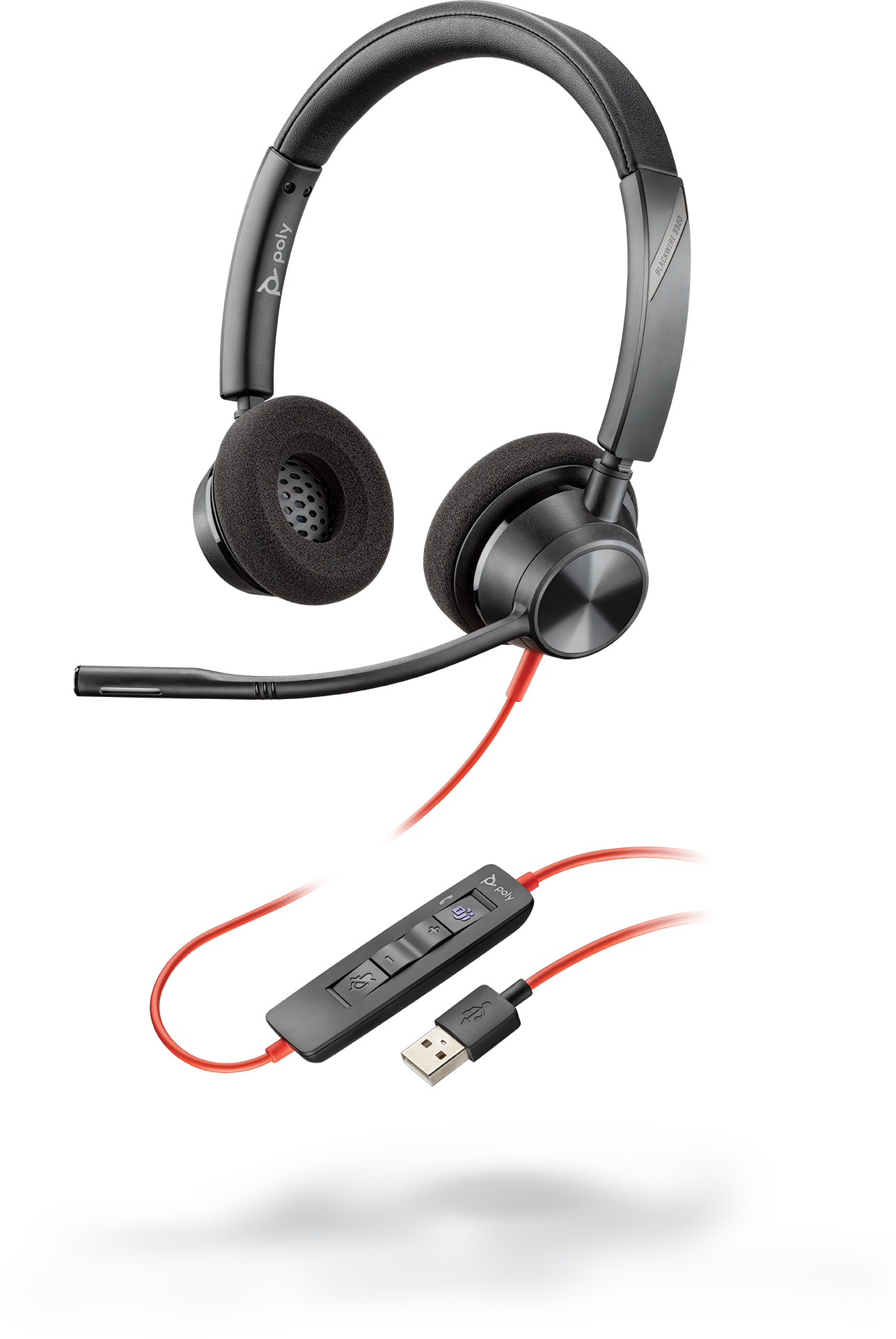 Tai nghe Plantronics BlackWire C3320 USB-A - Hàng chính hãng