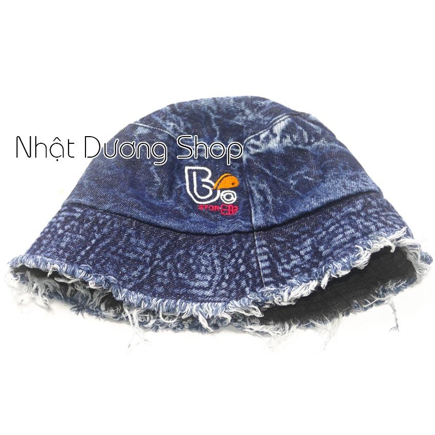 Nón bucket,nón tai bèo Jeans hàn quốc - Mũ vành cụp Jeans rách cực chất thời trang nam nữ hot teen