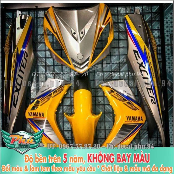 Tem rời Exciter 135 Vàng bạc