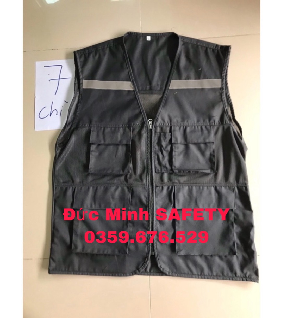 Áo gile kỹ sư có phản quang