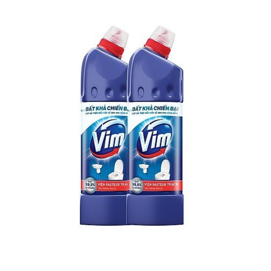 Combo 2 Nước Tẩy Bồn Cầu Vim 880ml Diệt 99,9% Vi Khuẩn