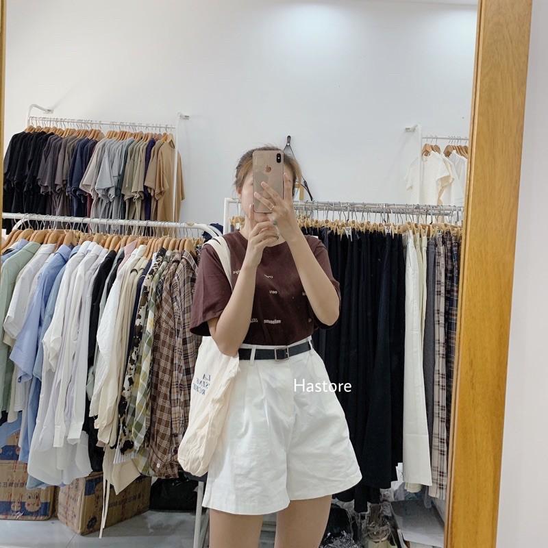 Quần short kaki kèm nịt