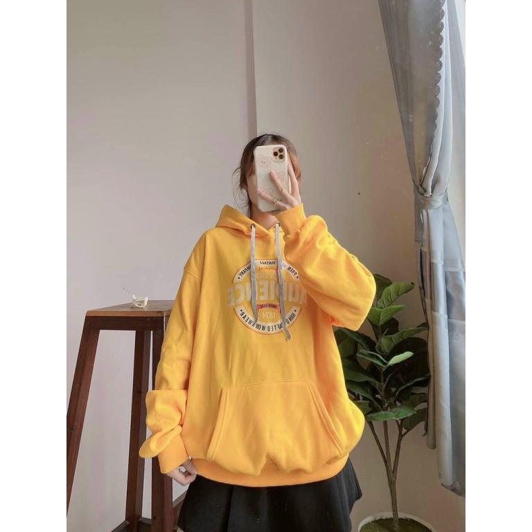ÁO HOODIE NỮ FORM RỘNG CHAẤT NỈ NGOẠI CAO CẤP TKT