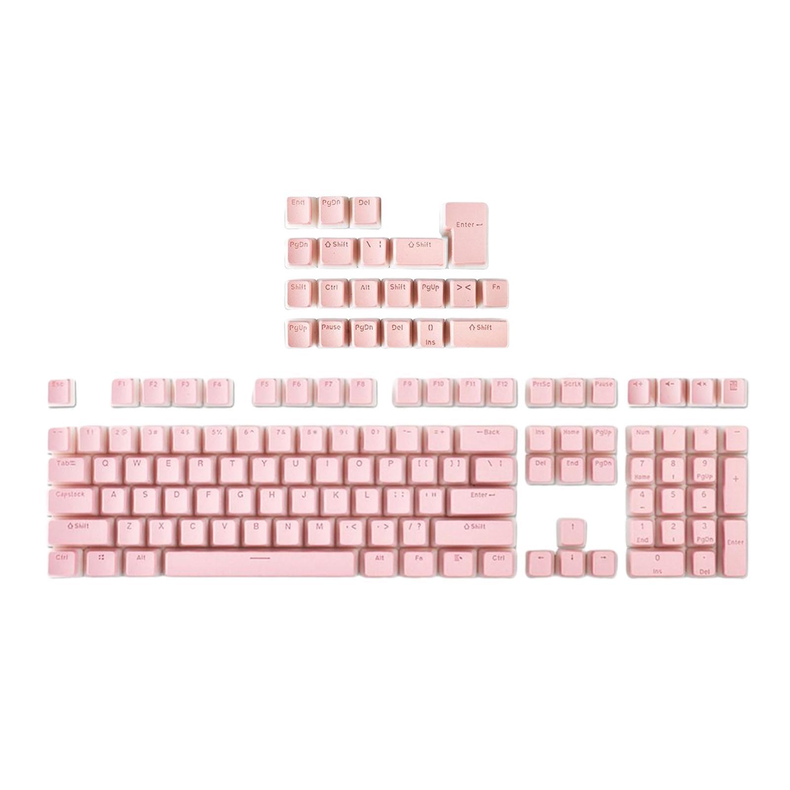 108 Keycaps White Dot Keycaps ANSI Layout DIY Keyboard Keycaps For Cherry