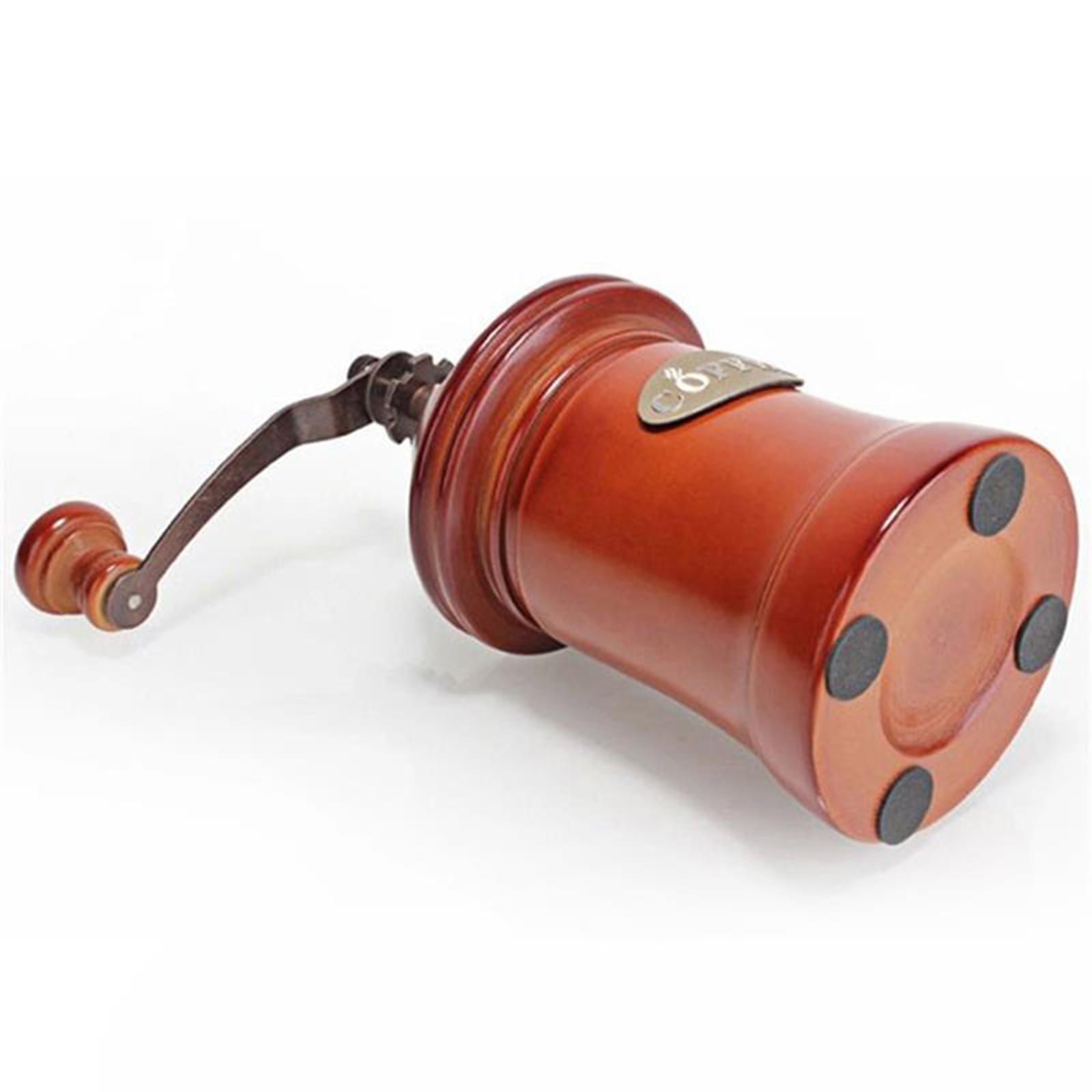 Manual Coffee Grinder Coffee Bean Grinder Vintage Antique Wooden Hand Crank