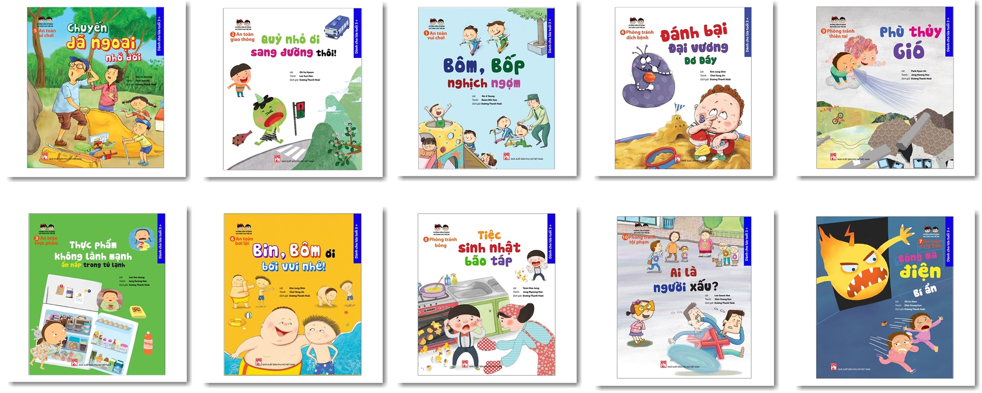 Combo Hướng Dẫn Kĩ Năng An Toàn Cho Trẻ Em (bộ 10 cuốn)