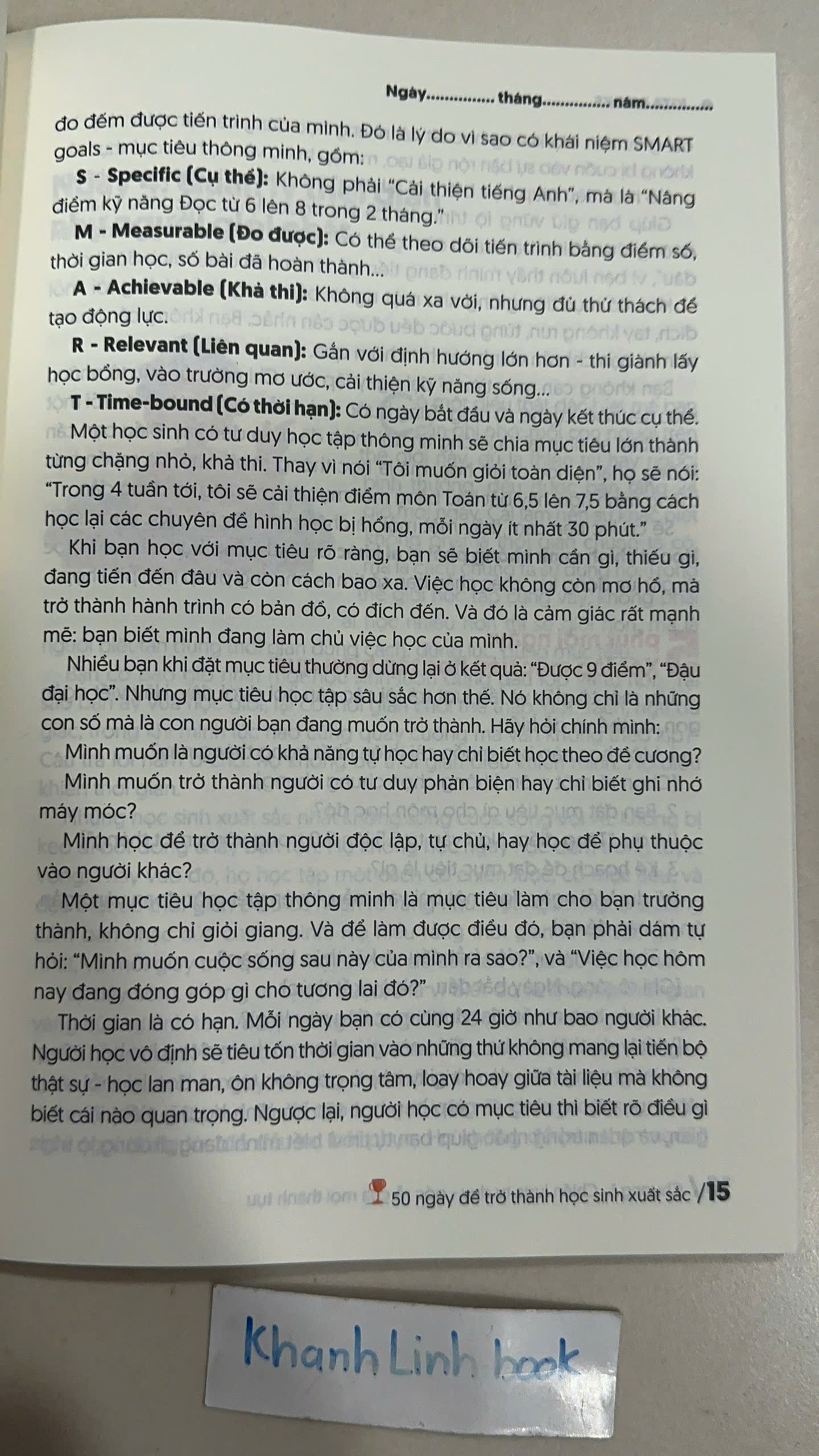 Sách - 50 Ngày Để Trở Thành Học Sinh Xuất Sắc - Kita Books