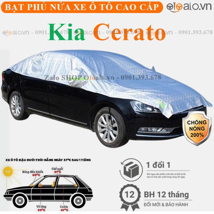 Bạt phủ nửa xe Kia Cerato vải dù 3 lớp