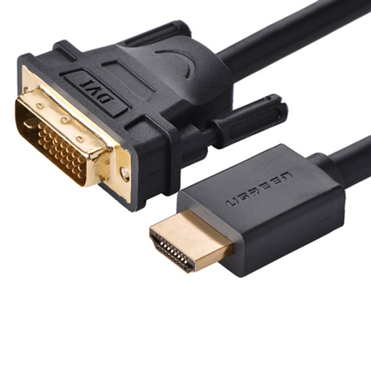 Cáp chuyển đổi HDMI sang DVI 24+1 (chuyển đổi 2 chiều) Ugreen dài 1,5m - Hàng chính hãng