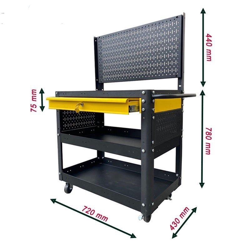 Xe Đẩy Dụng Cụ 3 Tầng DC-06LG