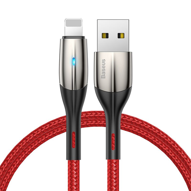 Cáp sạc Baseus Horizontal Data cable CALSP nhanh truyền dữ liệu tốc độ  2.4A- Hàng chính hãng