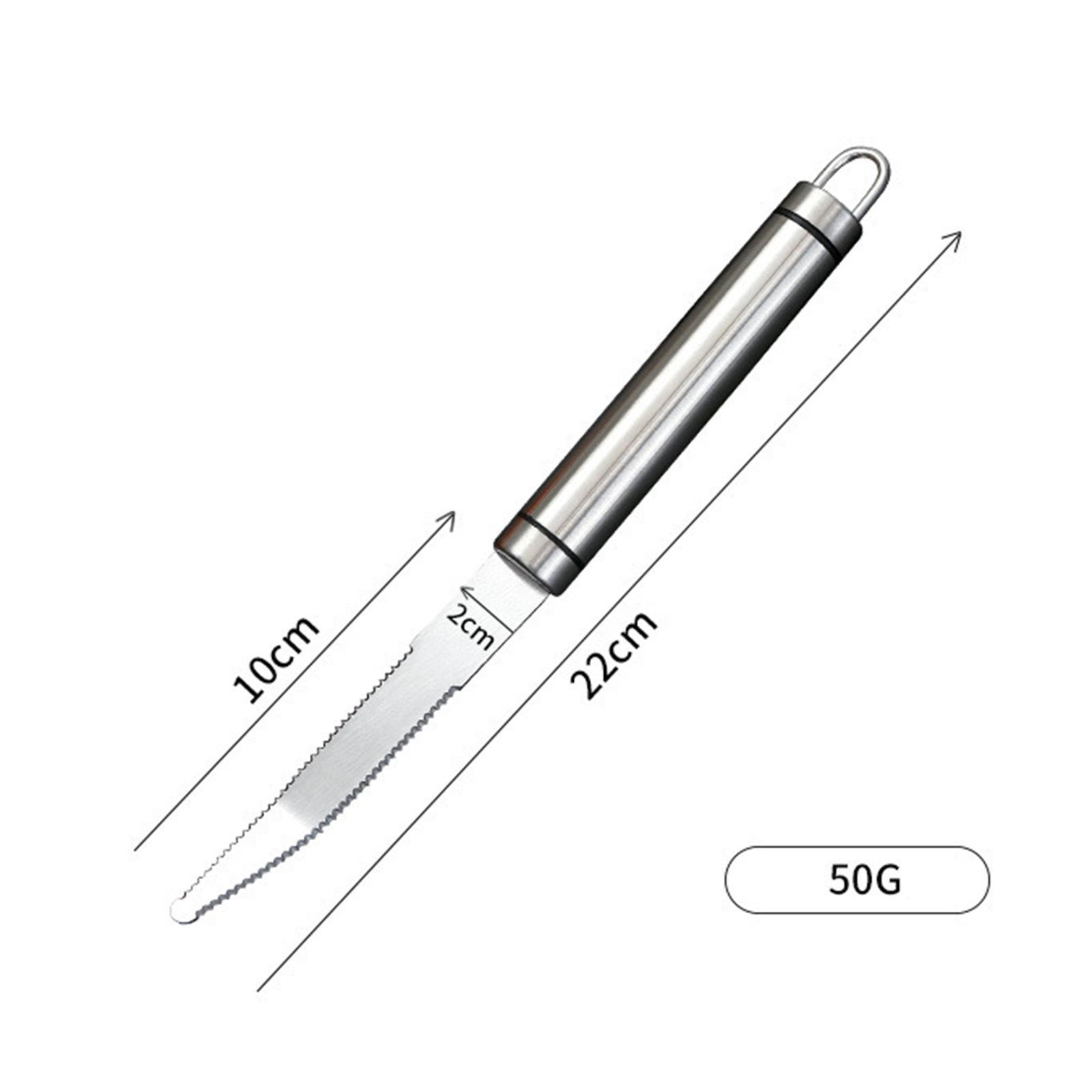 Manual Grapefruit Knife Kitchen Peeler Long Handle for Fruit Curved Lemon