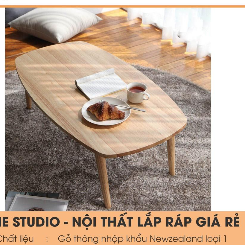 Bàn Sofa Hình Thang B Table L Bàn Trà sofa Gỗ thông Nội Thất Phòng Khách Lắp Ráp