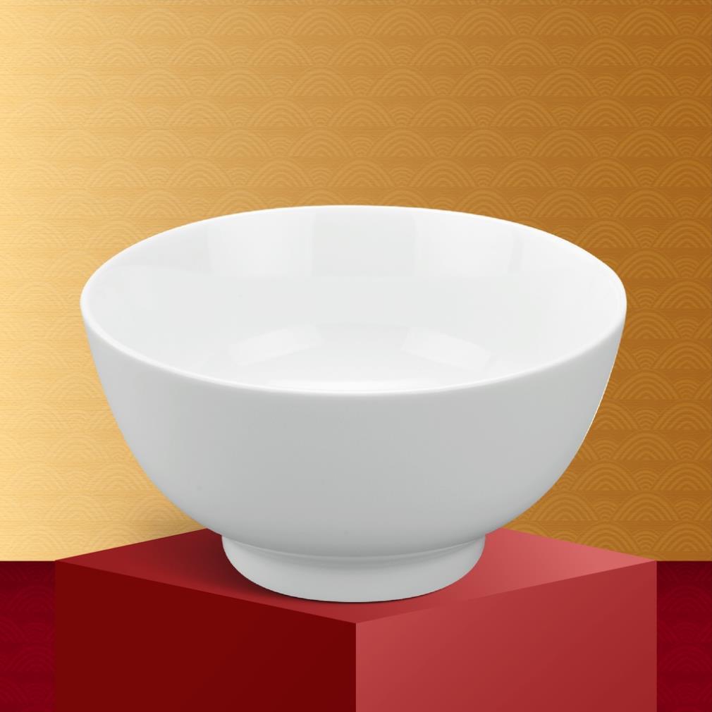 Quà tặng không bán - Tô cao Minh Long 15 cm Trắng Ngà