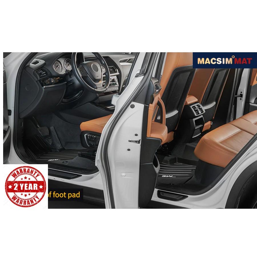 Thảm lót sàn BMW X1 2015-đến nay nhãn hiệu Macsim 3W - chất liệu nhựa TPE đúc khuôn cao cấp - màu đen