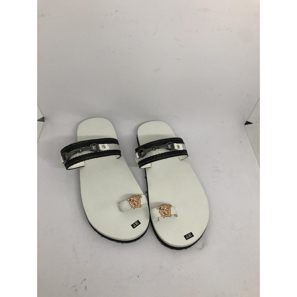 combo nam nữ dép sandal đồng nai ( đế trắng quai dù trắng đen ) size từ 35 nữ đến 42 nam size khác nhắn tin chọn thêm