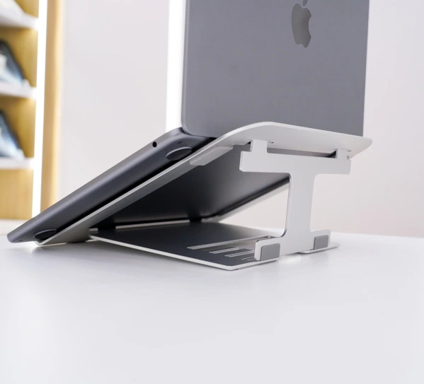 Đế đỡ tản nhiệt TomToc Folding Aluminum Laptop Stand Hàng chính Hãng