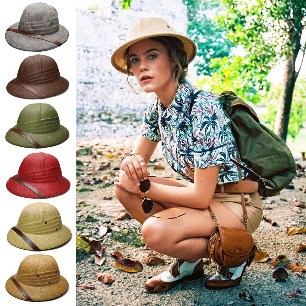 2 Kích Thước Có Thể Điều Chỉnh Được Cha Mẹ-Trẻ Em Nam Nữ Trẻ Em Cứng Ống Hút Mũ Nón Bảo Hiểm Mùa Hè Sunhat Rừng Nhà Thám Hiểm Người Thợ Mỏ Mũ Ngoài Trời du Lịch