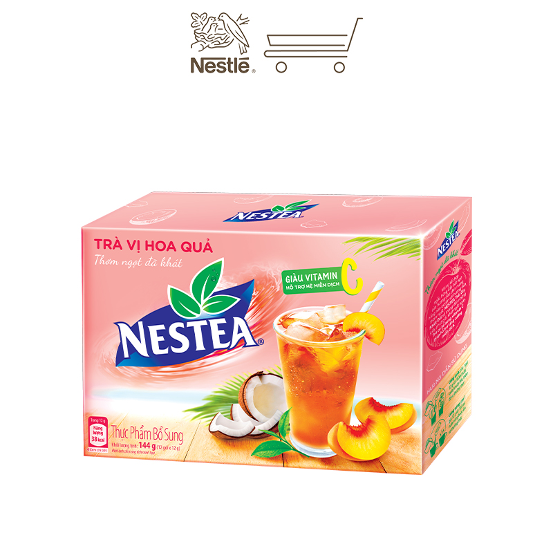 Combo 2 Hộp Trà NESTEA vị Hoa Quả Hộp 12 gói x 12 g