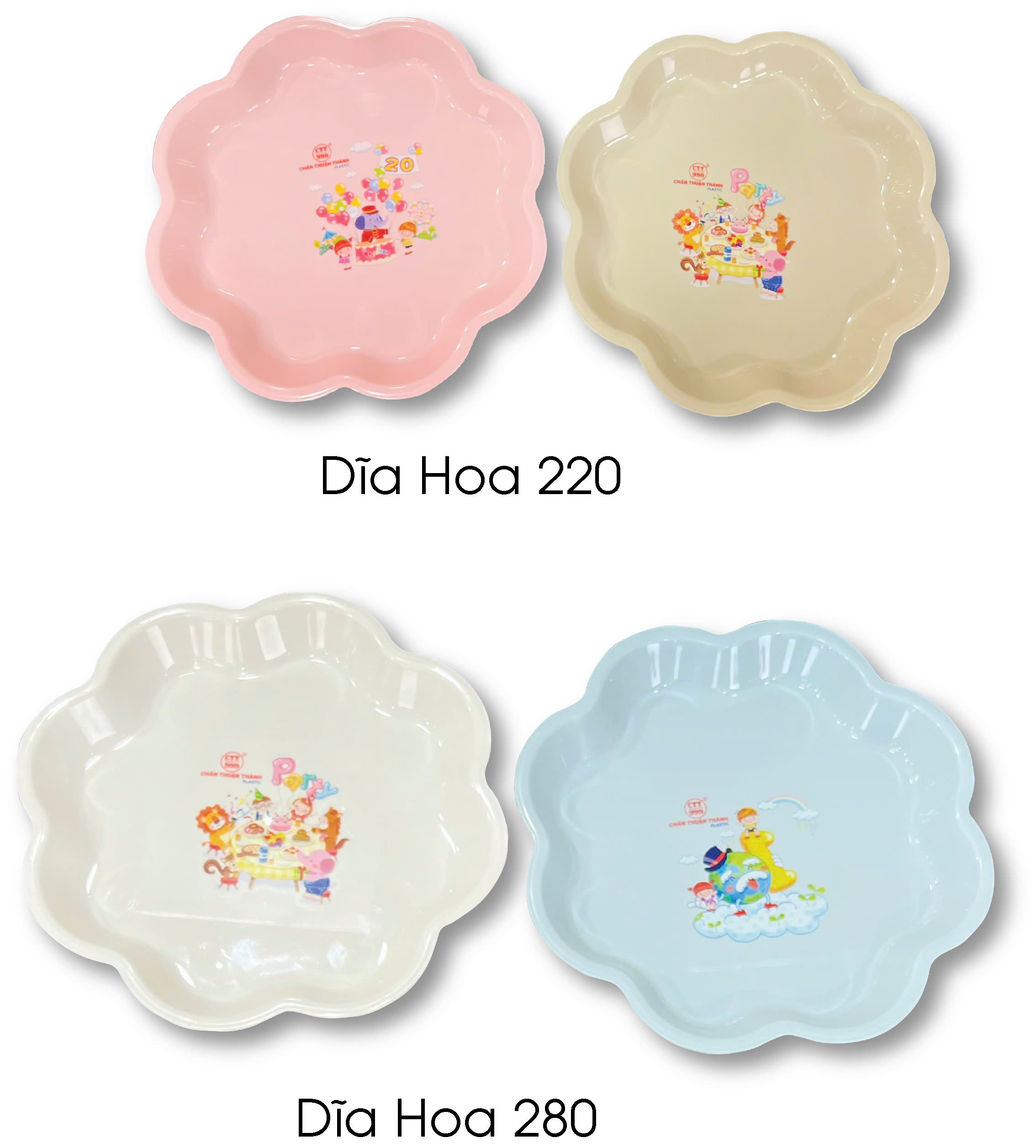 Đĩa hoa nhựa Chấn Thuận Thành