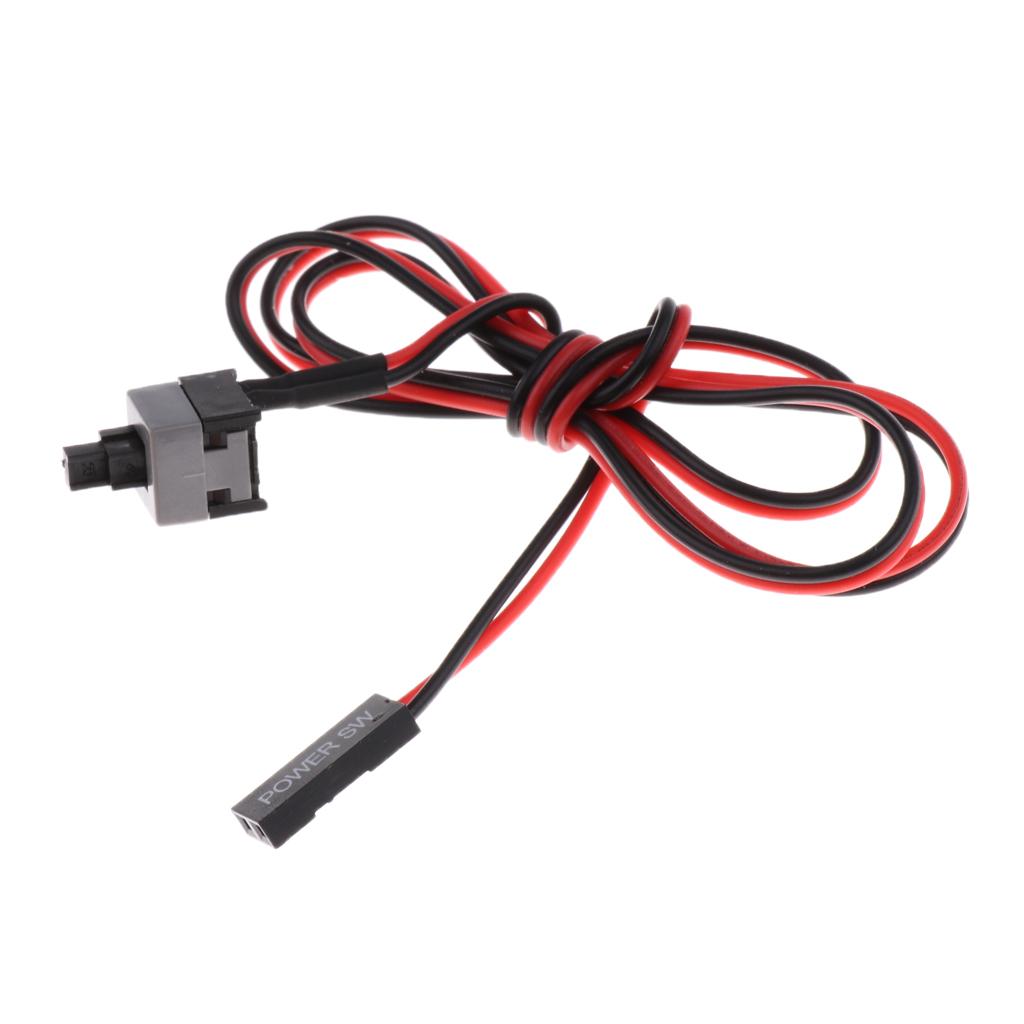 5Pcs Computer Case Power Supply Reset Switch ATX Cable For Motherboard