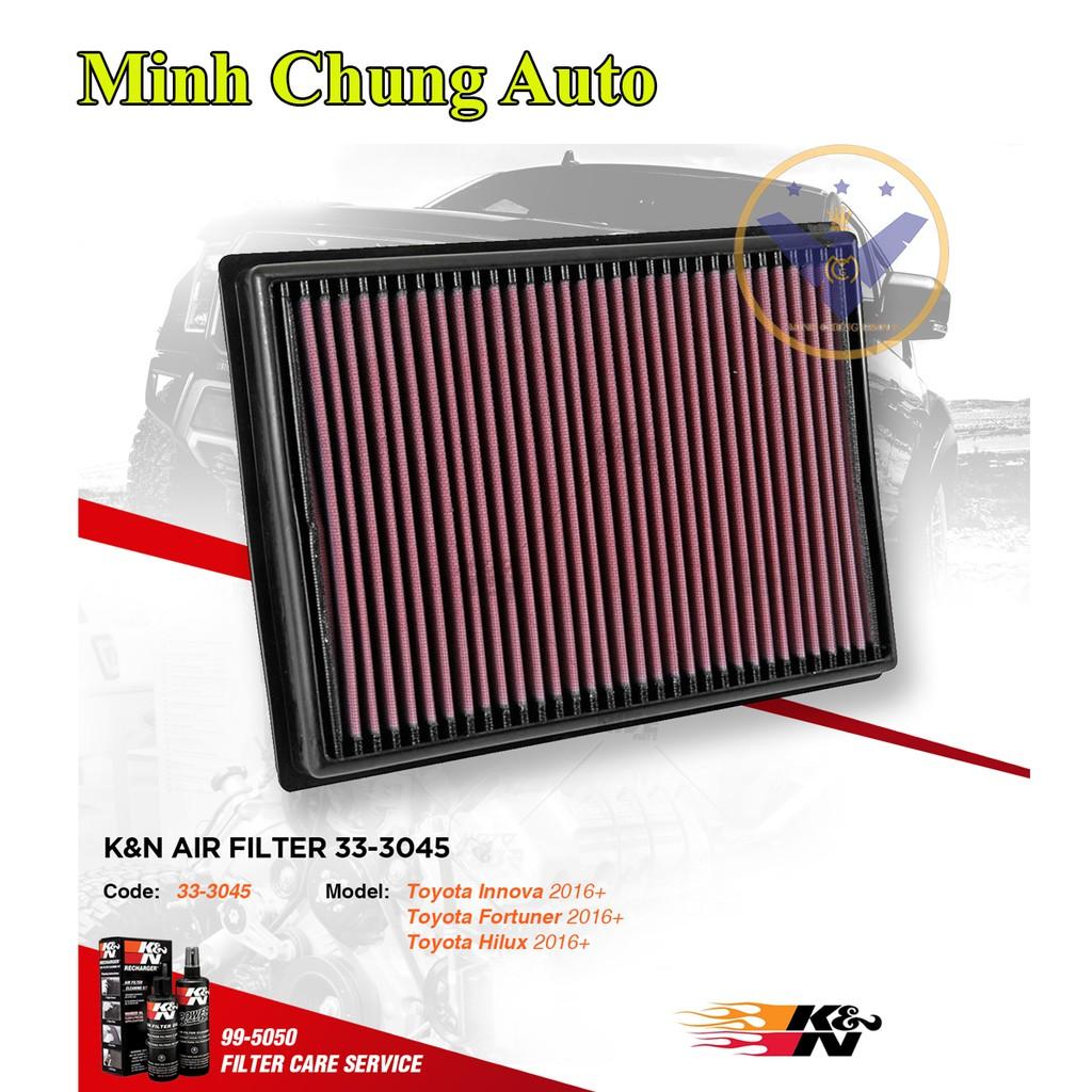 Lọc gió động cơ KN xe Toyota Innova, Fortuner, Hilux 2016- nay