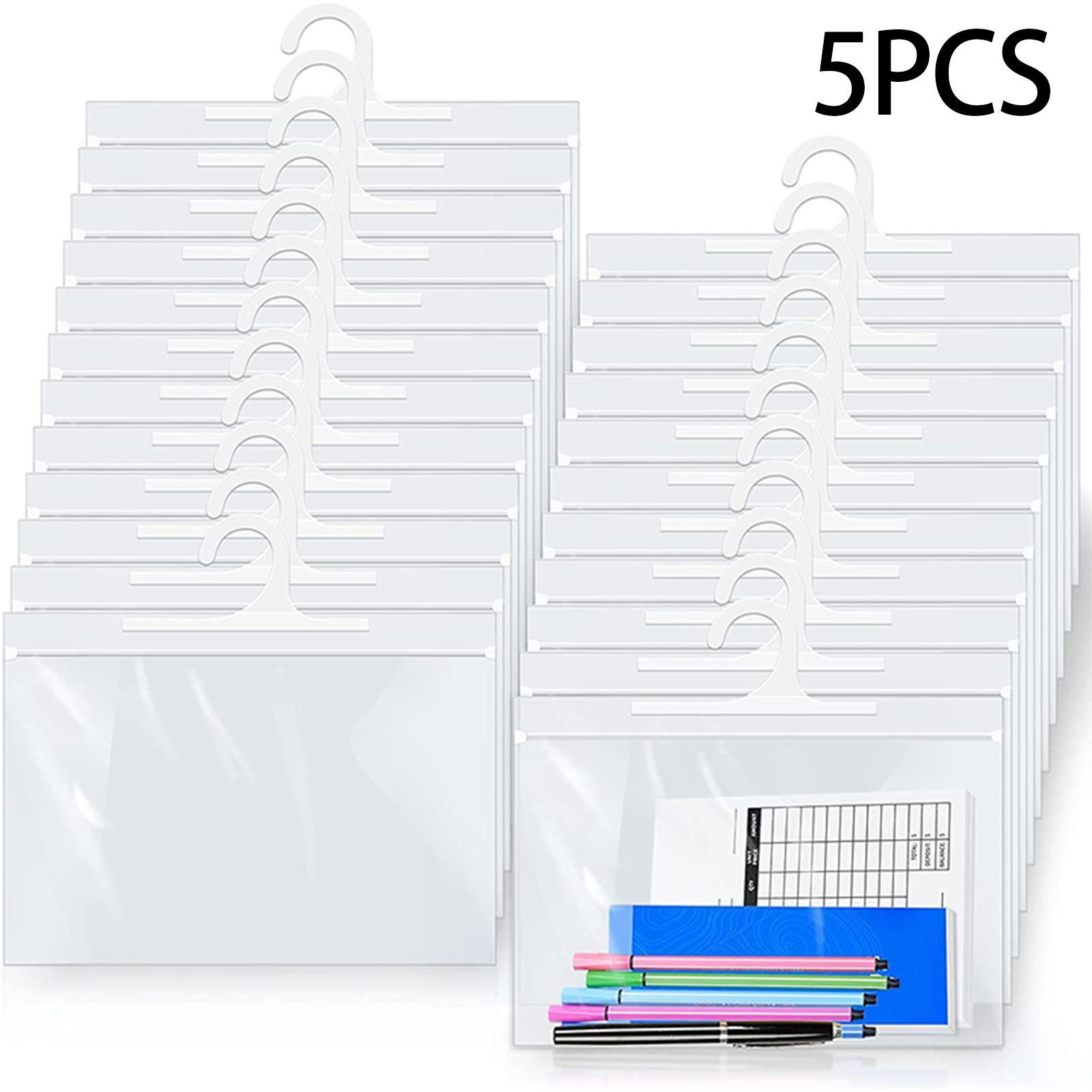 Hanging Storage Bag Clear Bag Storage Organizer for 5pcs 25cmx33cm
