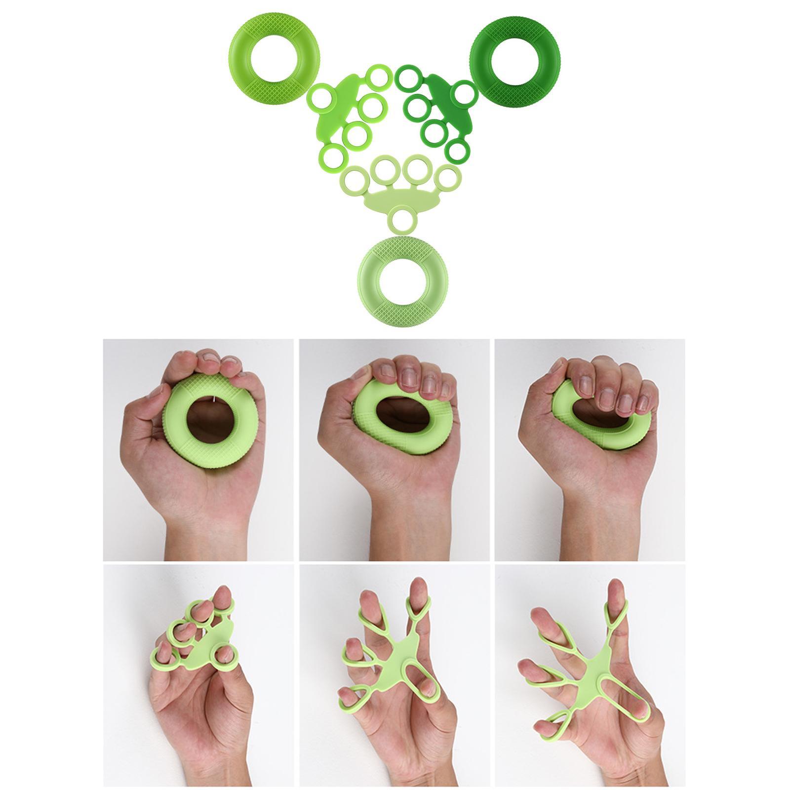 Silicone Hand Gripper Exerciser Finger Grip Finger Strengthener for Fitness Guitar