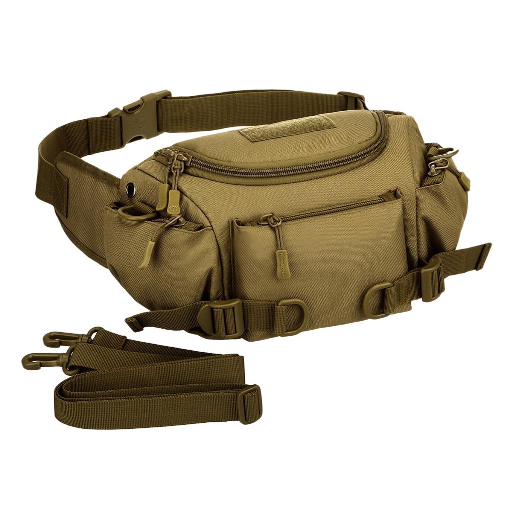 Outdoor Sports Camping Travel Fanny Pack Waist Bag Bum Pouch Coyote