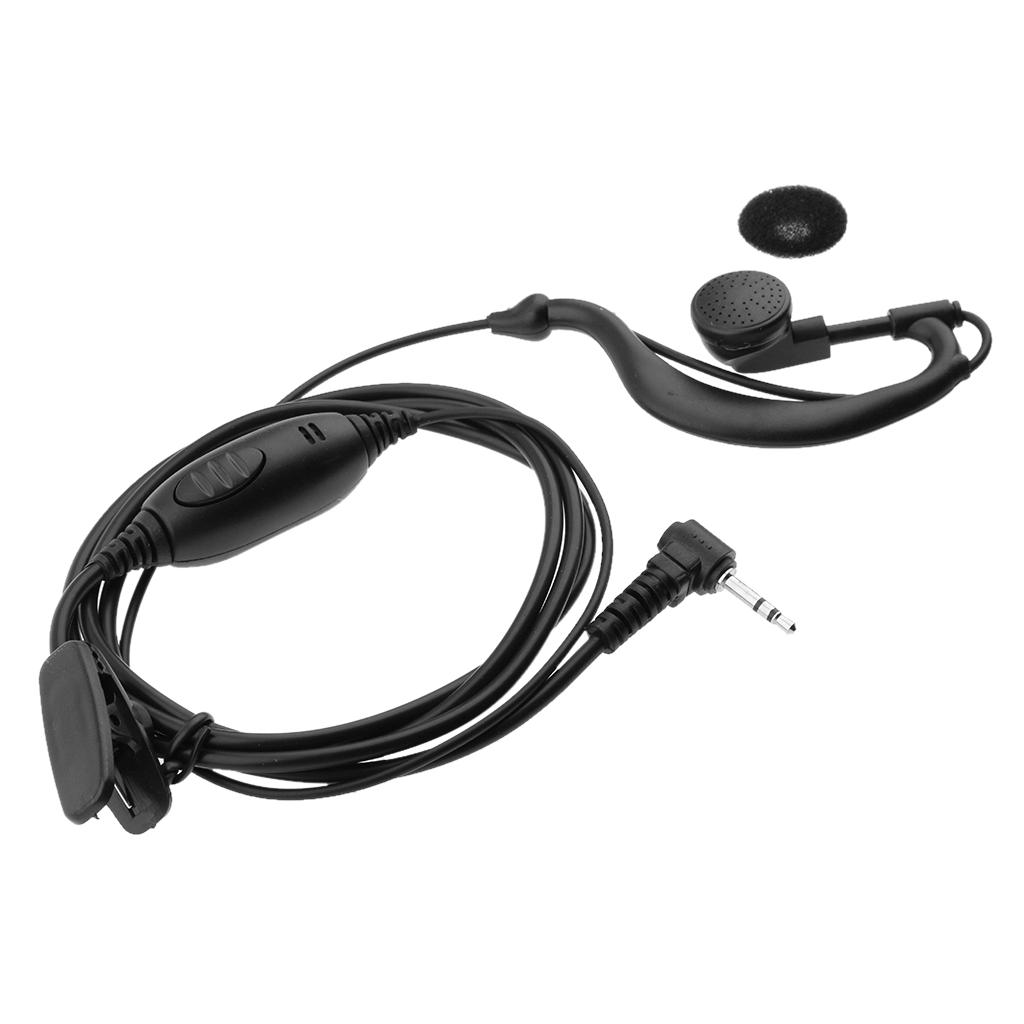 2 Pieces Clip-Ear Headset/Earpiece Mic for
