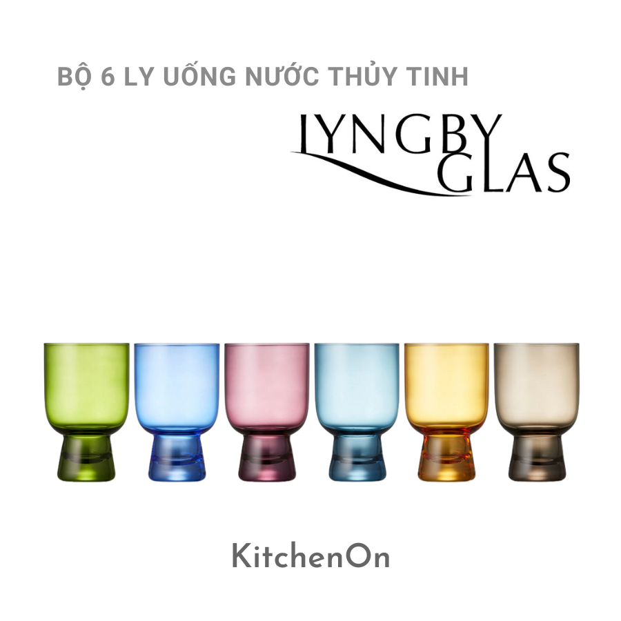 Bộ 6 ly uống nước Lyngby Glass Đan Mạch