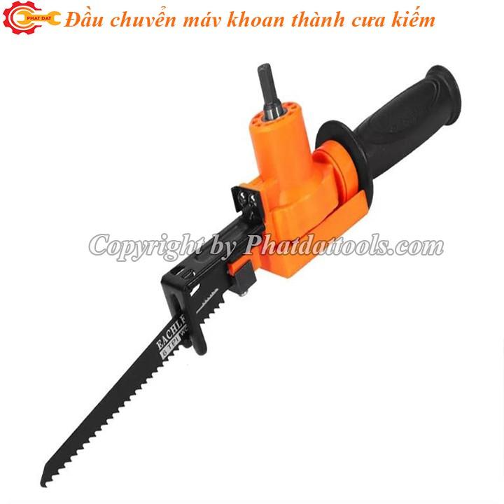 Đầu chuyển máy khoan thành cưa kiếm-Bộ chuyển đổi máy khoan cầm tay thành máy cưa kiếm đa năng