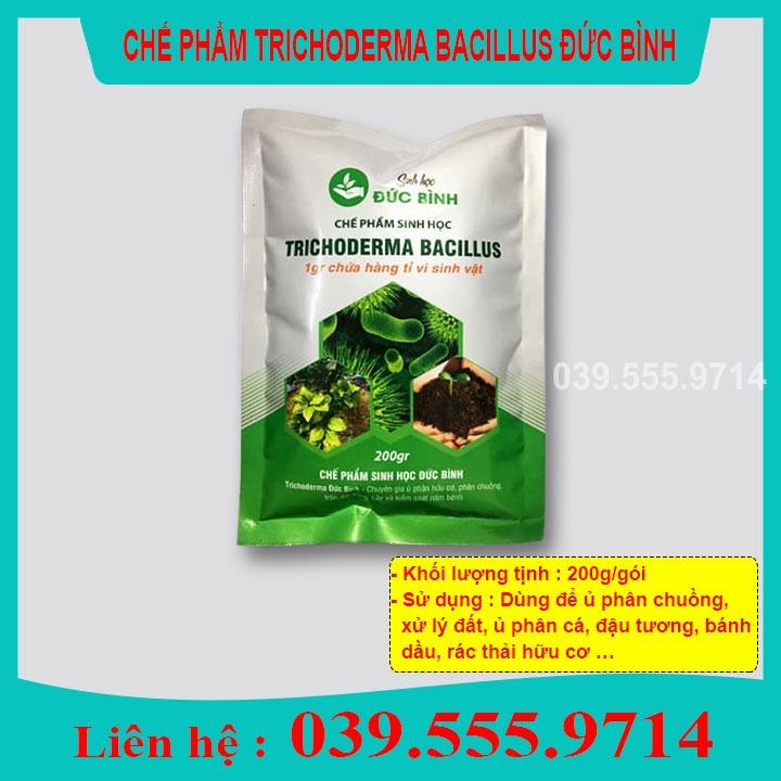 Chế Phẩm Trichodema Đức Bình gói 200gram - Dùng ủ rác thải nông nghiệp